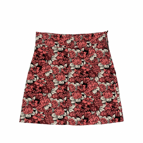 Floral patterned skirt on a white background