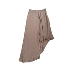 Brown draped skirt on a white background