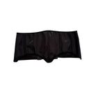 Black corset belt on a white background