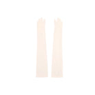 beige long gloves on a white background