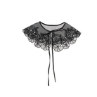 Black lace collar on a white background