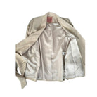 Beige jacket on a white background