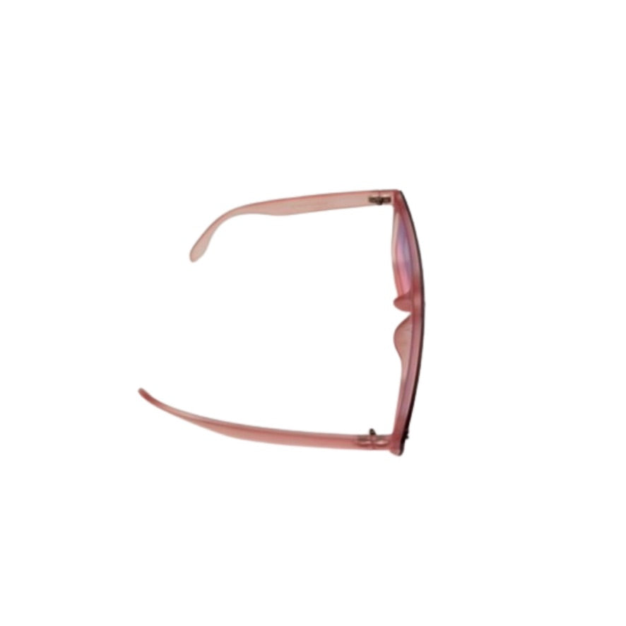 Pink sunglasses on a white background