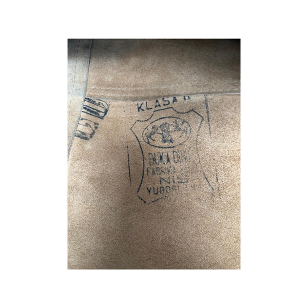 Cardboard box with visible branding and text on a white background