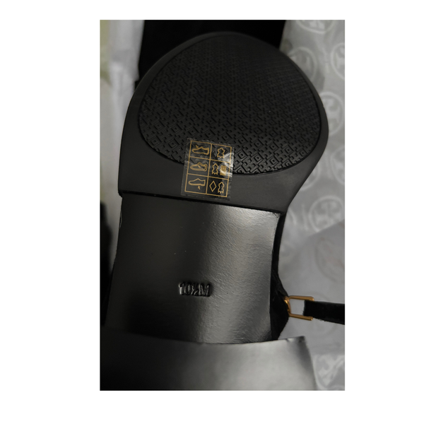 TORY BURCH Overknee Suede Boots Black SIZE 41 - New