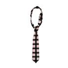 Plaid tie on a white background
