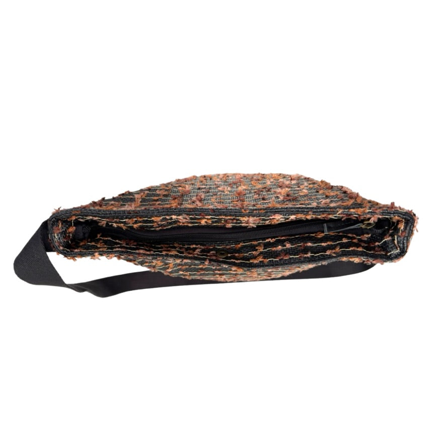 bag top with stripe pattern on a white background