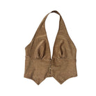 Bronze vest on a white background