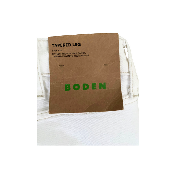 Boden Tapered Jeans White SIZE W32 L32