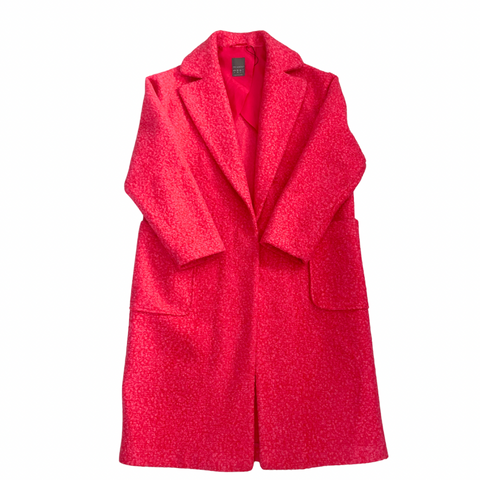 Boucle Cocoon Coat Pink SIZE 12