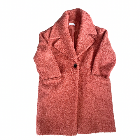 Teddy Coat Coral SIZE 12