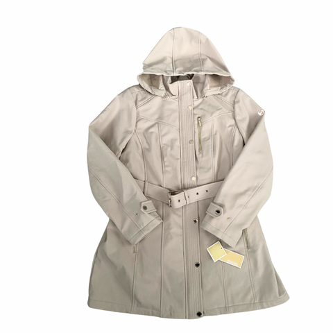 MICHAEL KORS Belted Anorak Parka Coat Beige SIZE XL