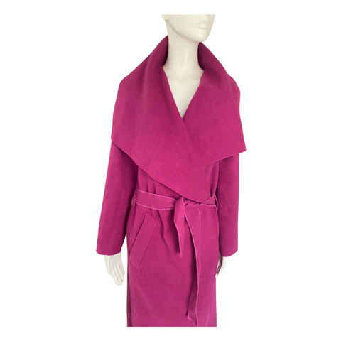 Waterfall Wrap Duster Coat Pink ONE SIZE