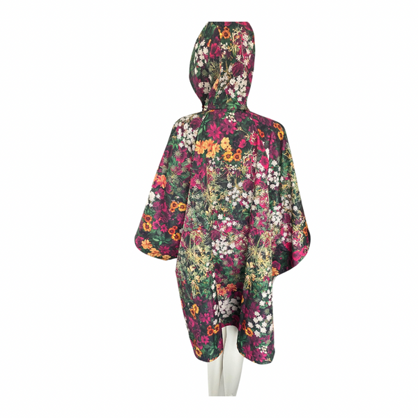 Desigual Poncho Raincoat Cape Floral Multicolour ONE SIZE