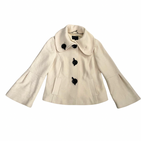 COAST Wool Coat Short Cream SIZE 16