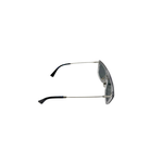 Sunglasses with reflective lenses on a white background