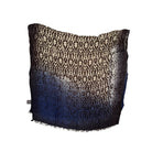 Folded scarf with baroque pattern on a white background