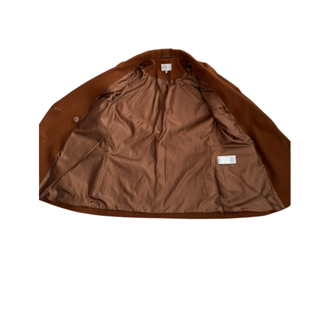 Brown jacket on a white background