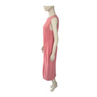 Mannequin wearing a pink sleeveless dress on a white background