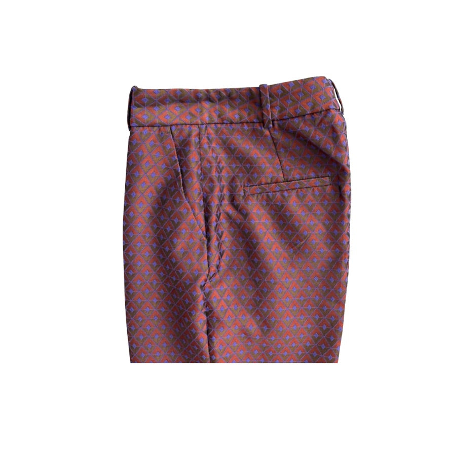 Patterned shorts on a white background