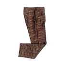 Floral patterned pants on a white background