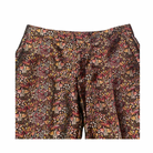 Floral patterned pants on a white background