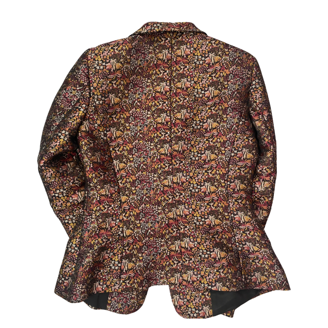 Floral patterned jacket on a white background