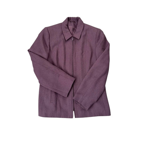 Purple jacket on a white background