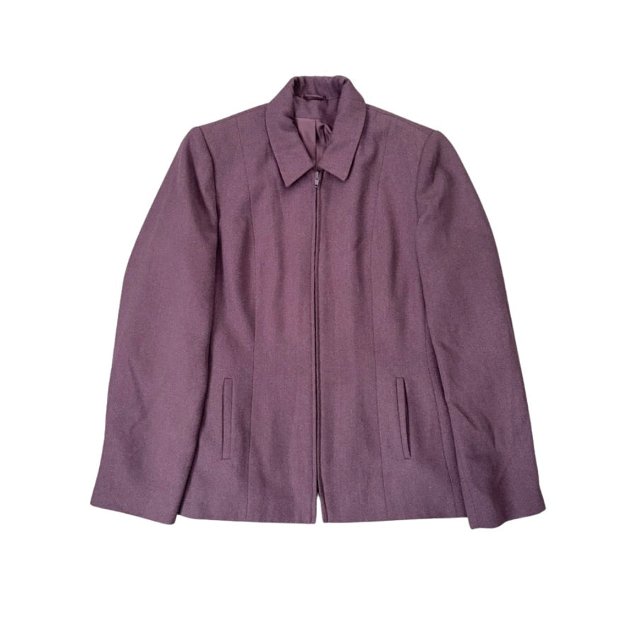 Purple jacket on a white background